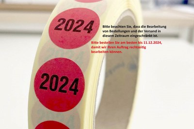 DYNAJET Inventur- und Wartungsarbeiten ab dem 16.12.2024